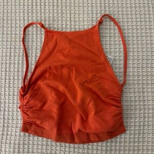 Urban Outfitters orange ribbed tank top